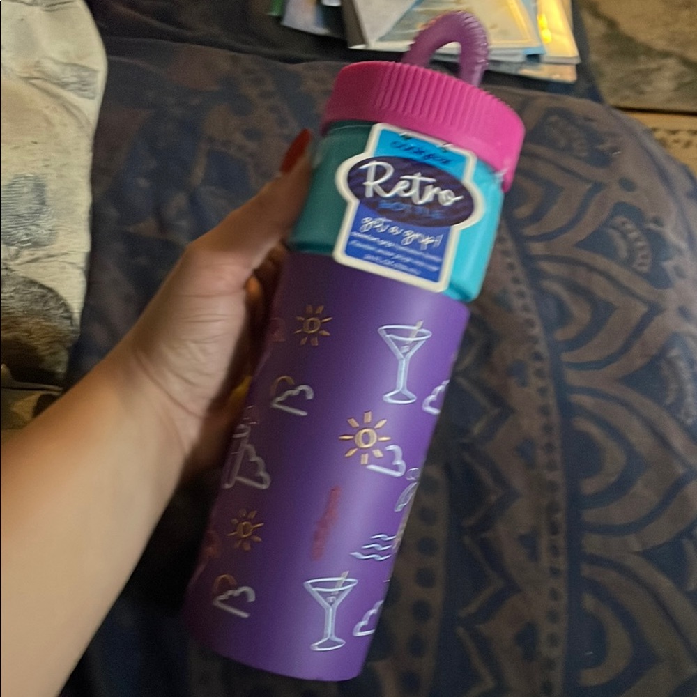 Etro Purple and Blue Insulated Bottle